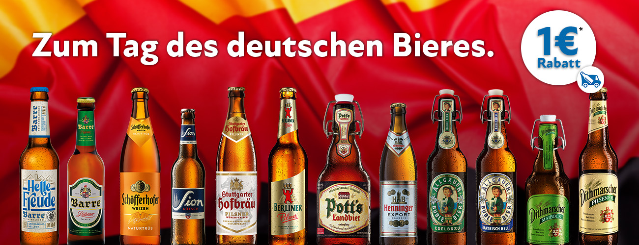 Tag des deutsches Bieres Bierrabattaktion 1 Euro - KW 16 und 17 in 2026 